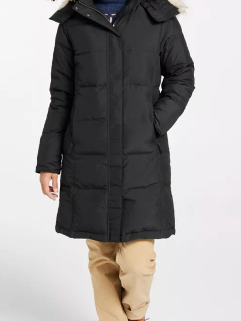 L. L. Bean Women's Brown 650 Down Coat Medium Removable Hood - Picture 6 of 8